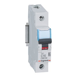 Legrand TX3 Disyuntor en miniatura 1 polo Tipo C 16A 6kA