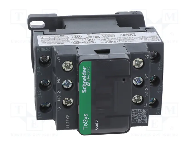SCHNEIDER ELECTRIC LC1D18V7 TeSys D Contactor 3-polar 18A 400VAC SCHNEIDER ELECTRIC LC1D18V7 TeSys D Contactor 3-polar 18A 400VAC
