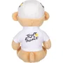 GIPSY TOYS Peluche oficial Tour de Francia Oso con maillot y gorra - El mejor joven ganador, blanco, 15 cm, referencia AABJX35764