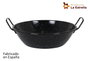 La Estrella Paellera de Acero Inoxidable Jaspeada, 30 cm, 4.6L, Pack de 8 unidades