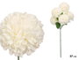 Ibergarden Vara Ramo 5 Pompones Blanco 57 cm Plástico 20x57x20 cm (Set de 12)