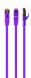 GEMBIRD PP6A-LSZHCU-V-0.5M Cable de Red Cat6a S/FTP (S-STP) Violeta 0,5 m
