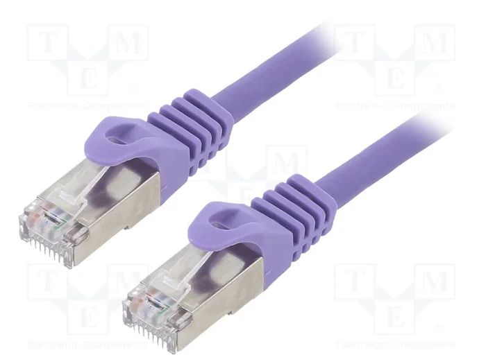 Gembird Cable de Red Cat6a S/FTP 0,5m Violeta