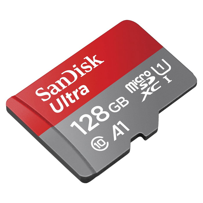 SanDisk Ultra 128GB MicroSDXC Tarjeta Memoria A1 - 140MB/s, Clase 10, UHS-I, U1, Resistente con Adaptador