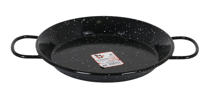 La Estrella Paellera Valenciana 26 cm Jaspeada para 2 Raciones (8 Unidades)