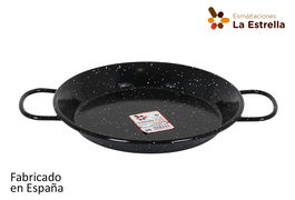 La Estrella Paellera Valenciana 26 cm Jaspeada para 2 Raciones (8 Unidades)