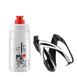 Elite Kit Portabidón CEO y Bidón Jet 350ml - Ideal Bicis Pequeñas y MTB