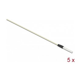DeLOCK Varilla de limpieza de fibra óptica para conectores con casquillo de 2,50 mm, 5 piezas