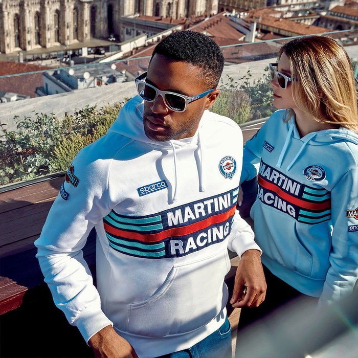 Sparco Sudadera Martini-R Azul Celeste XL