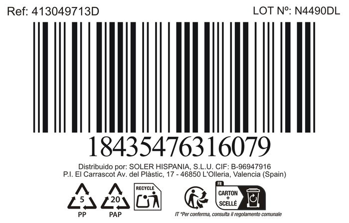 La Mediterranea Vaso 360 cc Nalon Optic (48 Unidades)