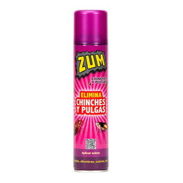 Zum Insecticida Especial Textiles Anti Chinches y Pulgas Tratamiento Fulminante Aerosol 300 ml