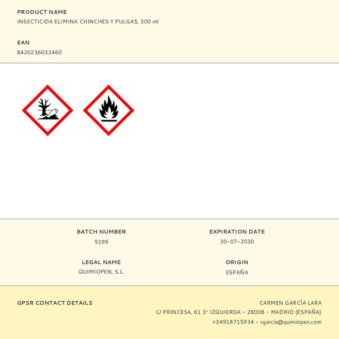 Zum Insecticida Especial Textiles Anti Chinches y Pulgas Tratamiento Fulminante Aerosol 300 ml