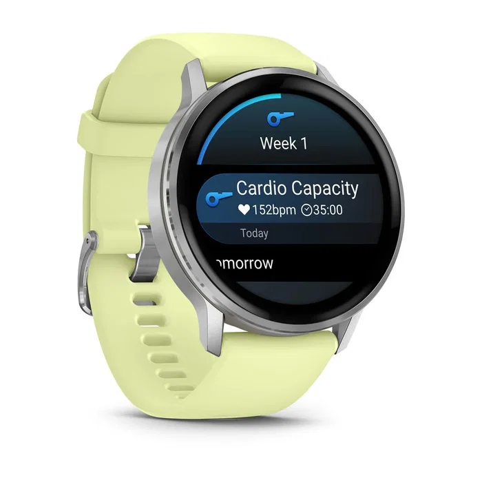 Garmin Venu 4 45mm AMOLED Gris/Plata/Amarillo