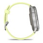 Garmin Venu 4 Smartwatch GPS, 45 mm, Correa de Silicona, Color Gris/Plata/Limón, Pantalla AMOLED 1.4", 8 GB, Seguimiento Actividad, Pulsómetro