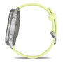 Garmin Venu 4 Smartwatch GPS, 45 mm, Correa de Silicona, Color Gris/Plata/Limón, Pantalla AMOLED 1.4", 8 GB, Seguimiento Actividad, Pulsómetro