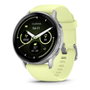 Garmin Venu 4 Smartwatch GPS, 45 mm, Correa de Silicona, Color Gris/Plata/Limón, Pantalla AMOLED 1.4", 8 GB, Seguimiento Actividad, Pulsómetro