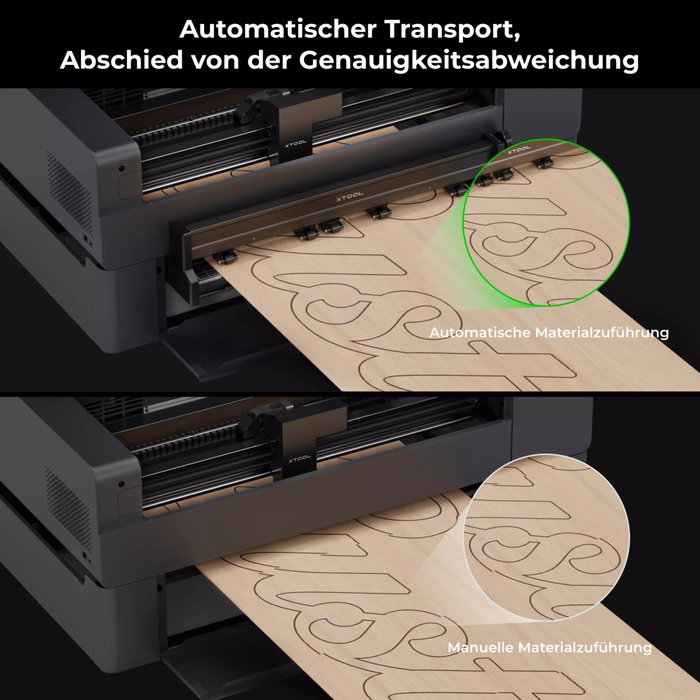 xTool Automatic Conveyor Feeder para P2 en color negro