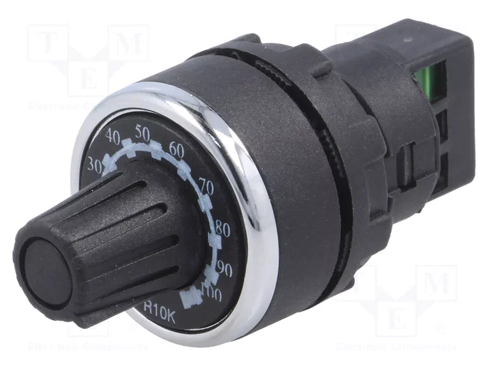 EMAS Potenciómetro Monovuelta 10kΩ 22mm IP65 EMAS Potenciómetro Monovuelta 10kΩ 22mm IP65