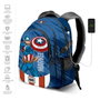 Karactermania Mochila Capitán América Run Plus Fan Azul
