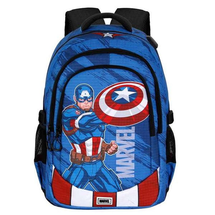Karactermania Mochila Capitán América Run Plus Fan Azul