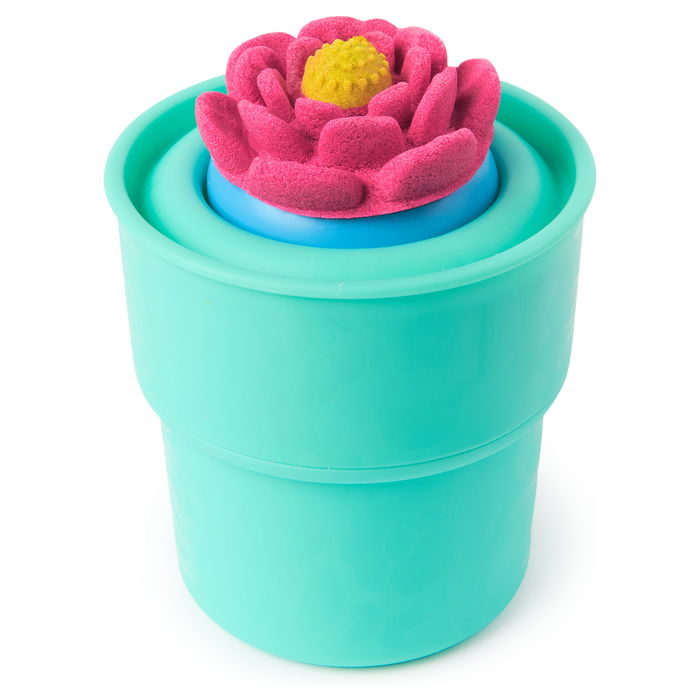SPIN MASTER Kinetic Sand Squish Blumen Set - Arena de Juego Sensorial, 227 Gramos