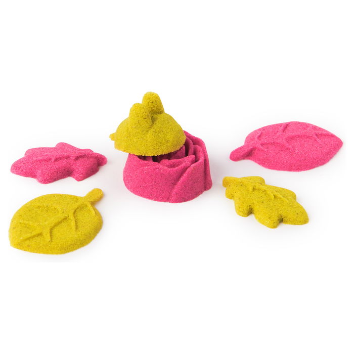 SPIN MASTER Kinetic Sand Squish Blumen Set - Arena de Juego Sensorial, 227 Gramos