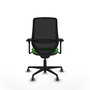 PIQUERAS Y CRESPO Silla de oficina Mardos con mecanismo Sincro/Traslack, Verde y Negro