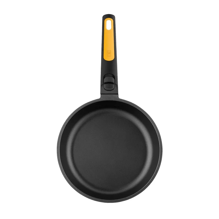 BRA Fast Click Sartén Multiuso 24cm | Aluminio Fundido 5.5mm | Teflón Select Antiadherente | Compatible con Inducción y Horno hasta 220°C | Mango Desmontable