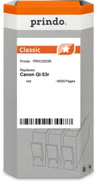 Prindo Cartucho de tinta Rojo PRICGI53R Classic