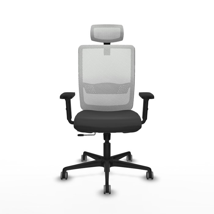 PIQUERAS Y CRESPO Silla de oficina Haches Gris oscuro y Blanco PIQUERAS Y CRESPO Silla de oficina Haches Gris oscuro y Blanco