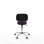PIQUERAS Y CRESPO Silla Llanos giratorio bali morado base cromada