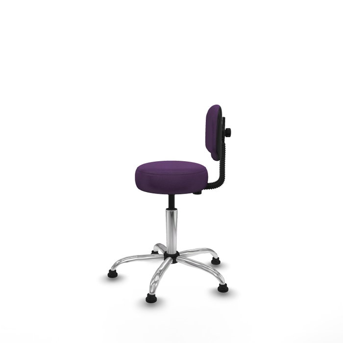 PIQUERAS Y CRESPO Silla Llanos giratorio bali morado base cromada PIQUERAS Y CRESPO Silla Llanos giratorio bali morado base cromada