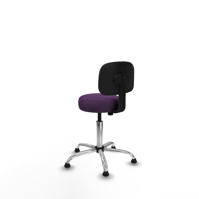 PIQUERAS Y CRESPO Silla Llanos giratorio bali morado base cromada PIQUERAS Y CRESPO Silla Llanos giratorio bali morado base cromada