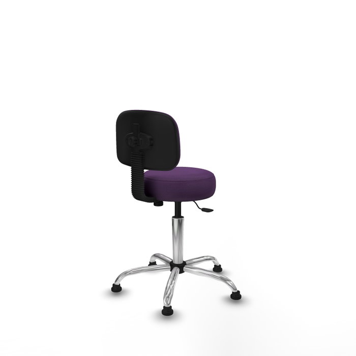 PIQUERAS Y CRESPO Silla Llanos giratorio bali morado base cromada PIQUERAS Y CRESPO Silla Llanos giratorio bali morado base cromada