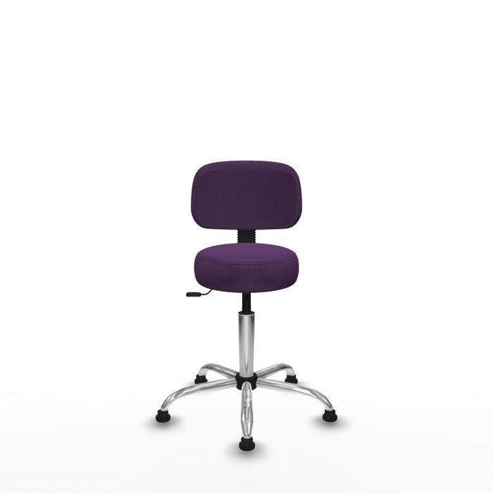 PIQUERAS Y CRESPO Silla Llanos giratorio bali morado base cromada PIQUERAS Y CRESPO Silla Llanos giratorio bali morado base cromada