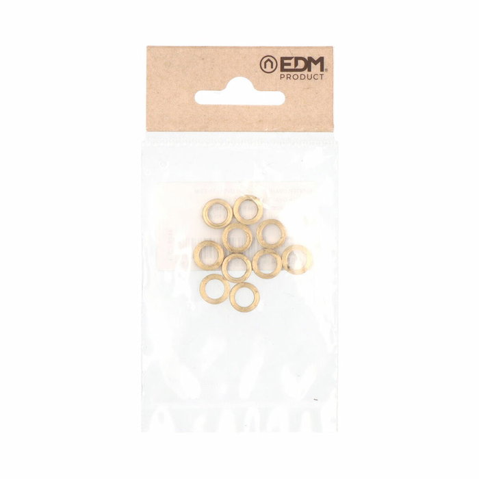 Edm Ovalillo pernio modelo OV01 de latón, 10,5 x 10,5 x 3 mm, 10 uds