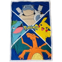 Pokemon Manta Sherpa Evoluciones Pokémon Let's Go 100 x 150 cm
