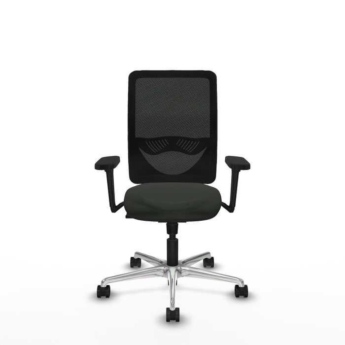 PIQUERAS Y CRESPO Silla de oficina Zulema con mecanismo Sincro y Brazos 3D, Negro