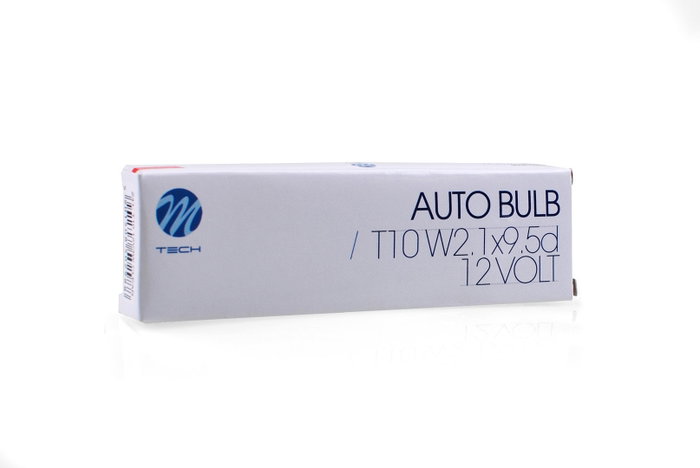 M-Tech Lámpara W3W W2.1x9.5d 12V/3W - Pack de 10 unidades