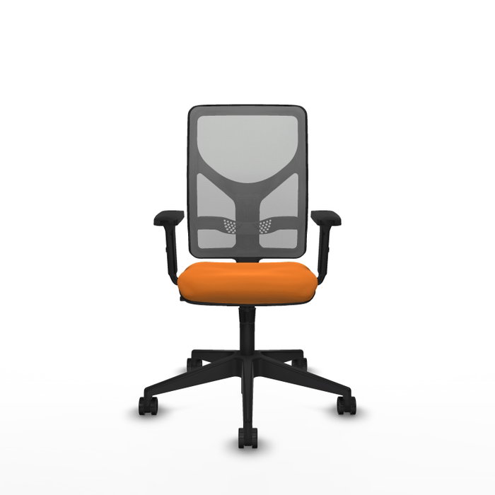 PIQUERAS Y CRESPO Silla de oficina Motilla con mecanismo Sincro, Naranja y Gris PIQUERAS Y CRESPO Silla de oficina Motilla con mecanismo Sincro, Naranja y Gris