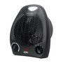 Edm Calefactor Vertical 1000-2000W Negro con Posición de Aire Fresco y Protección de Sobrecalentamiento