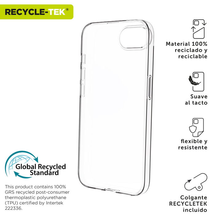 muvit for change funda compatible con Apple IPhone 16e transparente