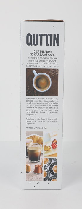 Quttin Dispensador 32 Cápsulas Café 21 x 31 x 7.5 cm (4 Unidades)