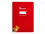 Liderpapel Cuaderno Espiral A4 Pautaguía Tapa Blanda 80 Hojas 75gr Cuadro Pautado 2.5mm Rojo