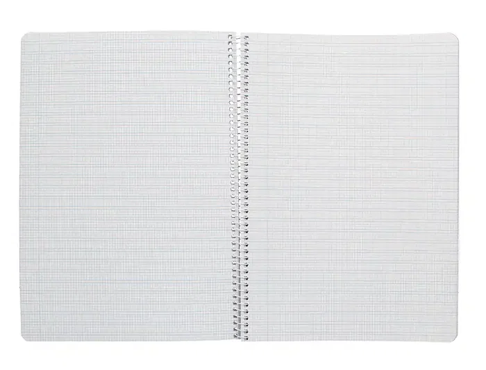 Liderpapel Cuaderno Espiral A4 Pautaguía Tapa Blanda 80 Hojas 75gr Cuadro Pautado 2.5mm Rojo