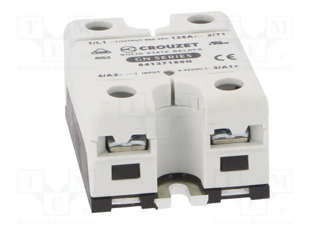 CROUZET GN+ Relé de semiconductor monofásico 125A 24-500VAC