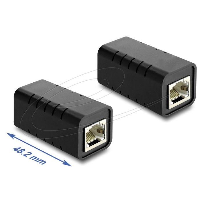 DeLOCK 81039 Módulo keystone RJ45 Cat.6A blindado negro DeLOCK 81039 Módulo keystone RJ45 Cat.6A blindado negro