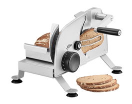 Ritter PODIO-3 Cortafiambres Manual con Hoja Dentada Universal de 17 cm y Base Antideslizante