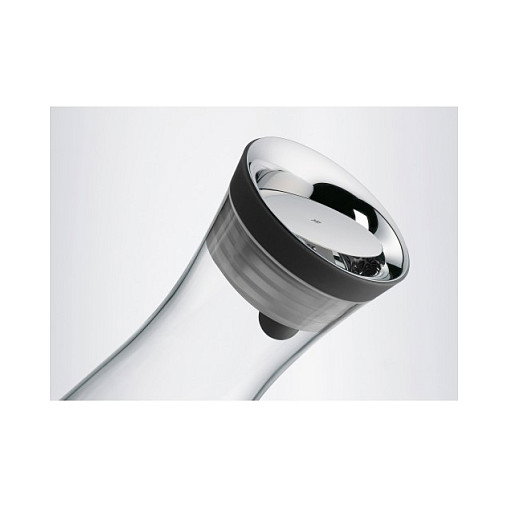 WMF Basic Jarra de Agua 1.5 L, Vidrio, Negro y Transparente, 0617726040