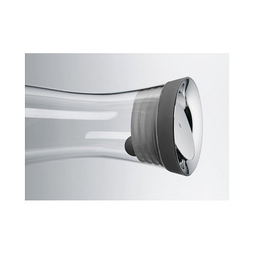 WMF Basic Jarra de Agua 1.5 L, Vidrio, Negro y Transparente, 0617726040